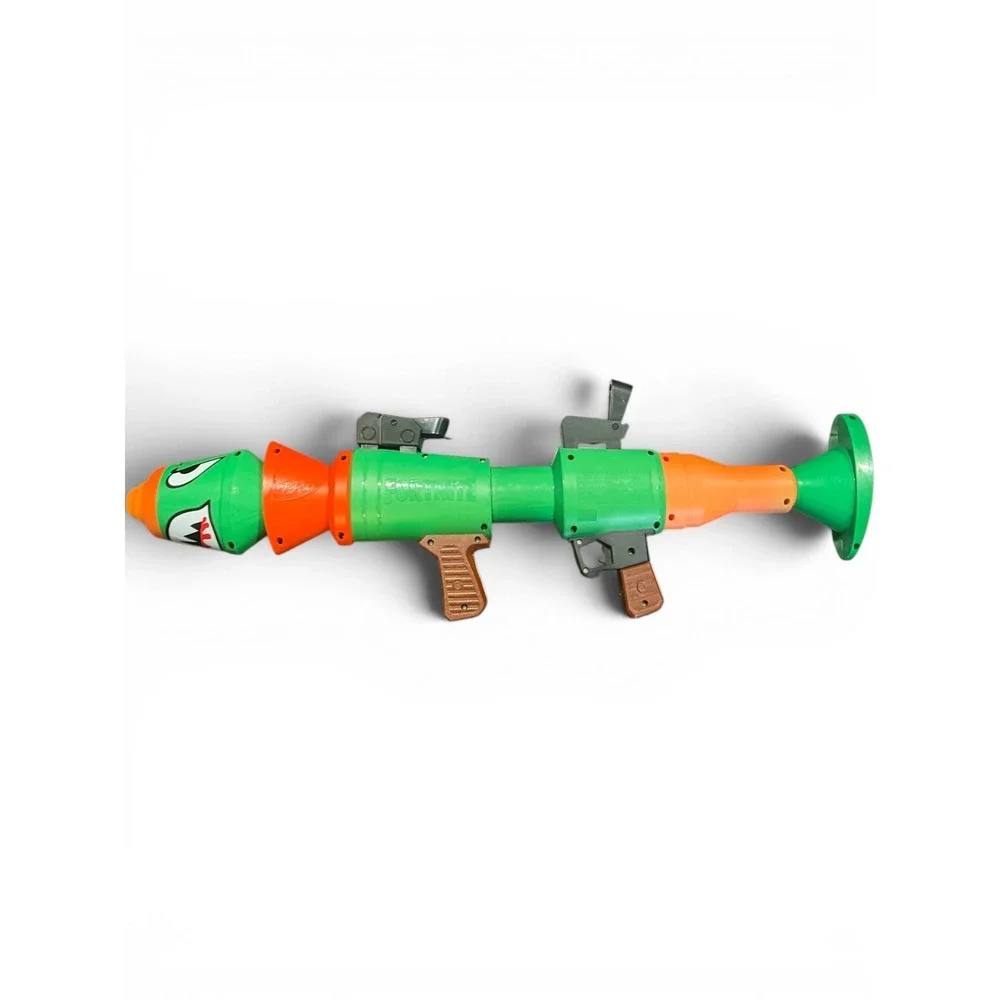 Nerf Fortnite GL Blaster Rocket Launcher Green Orange Shark Face with 1 Rocket